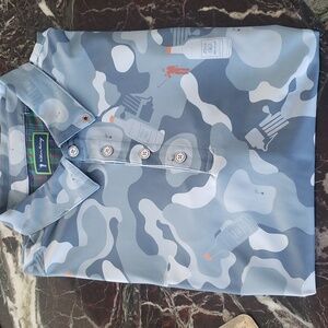 Tito's X William Murray Bottle in Disguise Golf Polo